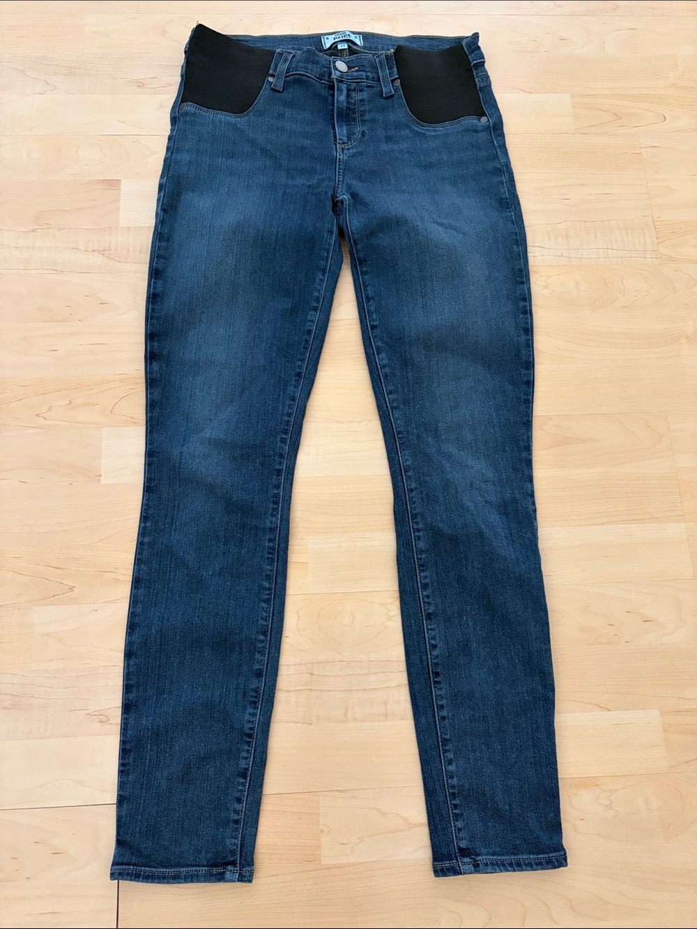 Paige Maternity Skinny Jeans Size 29 Blue Stretch Denim